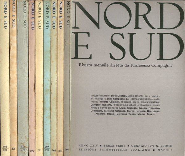 Nord e Sud Anno XXIV n. 24, 25, 26, 27 …