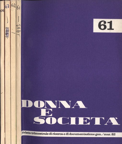 Donna e società Anno 1982 n. 61 - 62 - …