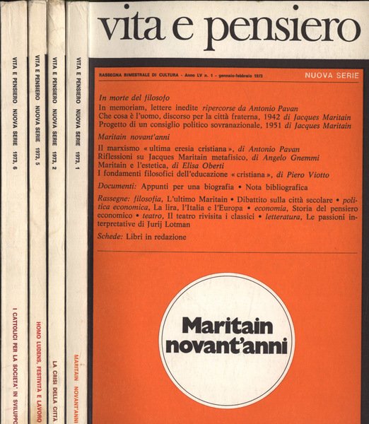 Vita e pensiero Anno 1973 n. 1, 2, 5, 6