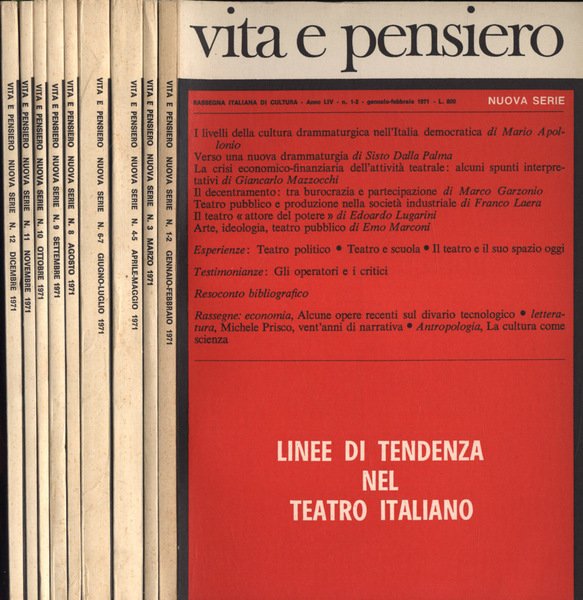 Vita e pensiero Anno 1971 n. 1 - 2, 3, …