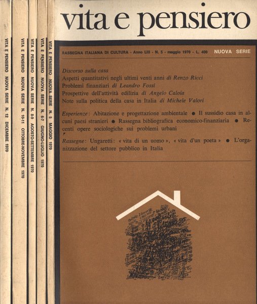 Vita e pensiero Anno 1970 n. 5, 6 - 7, …