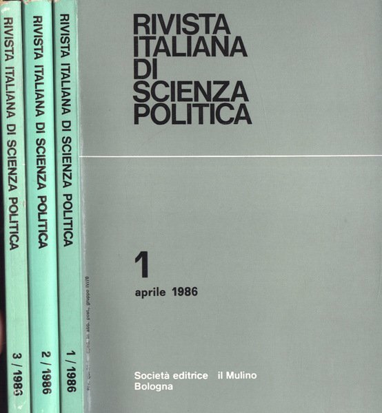 Rivista italiana di scienza politica Anno 1986 n. 1 - …