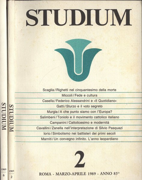 Studium Anno 1989 n. 2 - 6