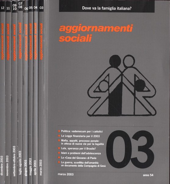 Aggiornamenti Sociali Anno 2003 n. 3, 4, 5, 6, 7 …