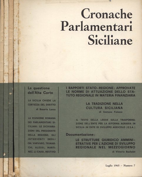 Cronache Parlamentari siciliane Anno IV n. 7 - 8 - … | Immagine principale