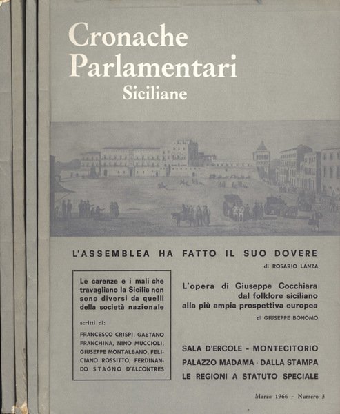 Cronache Parlamentari siciliane Anno V n. 3 - 4 - … | Immagine principale