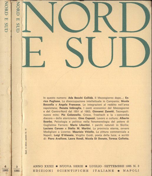 Nord e Sud Anno XXXII n. 3 - 4 | Immagine principale