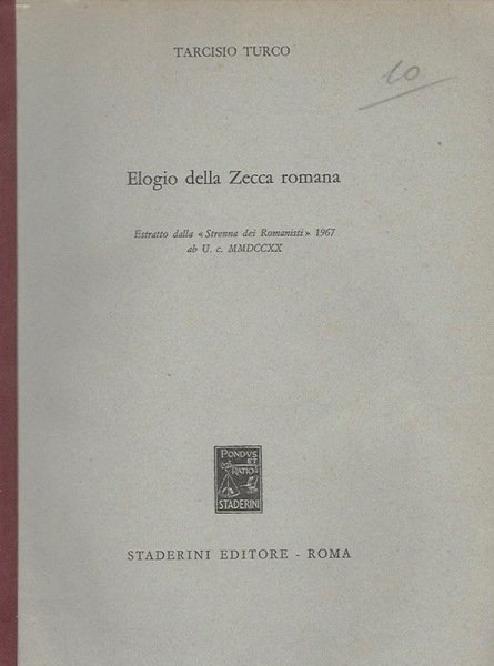 Elogio della Zecca romana