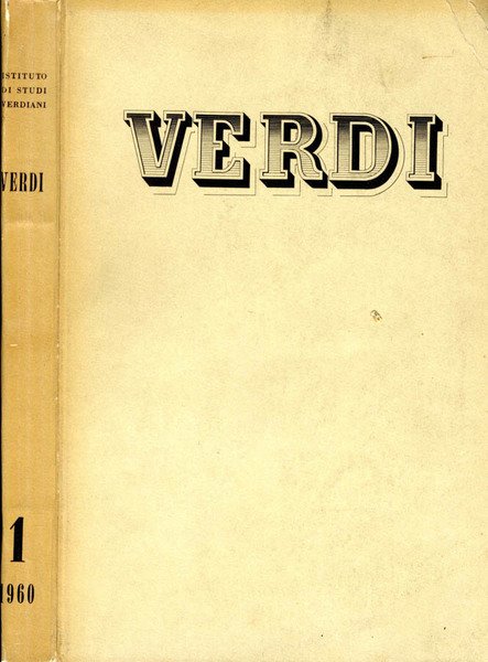 VERDI,VOL 1 | Immagine principale