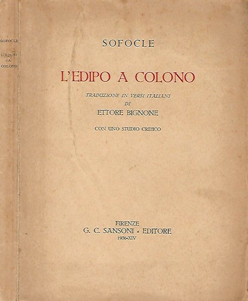 L'Edipo a Colono