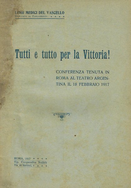 Tutti e tutto per la vittoria!