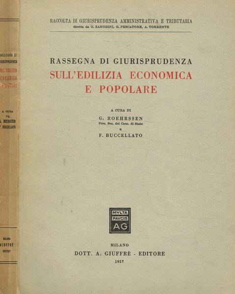 Rassegna di giurisprudenza sull'edilizia economica e popolare