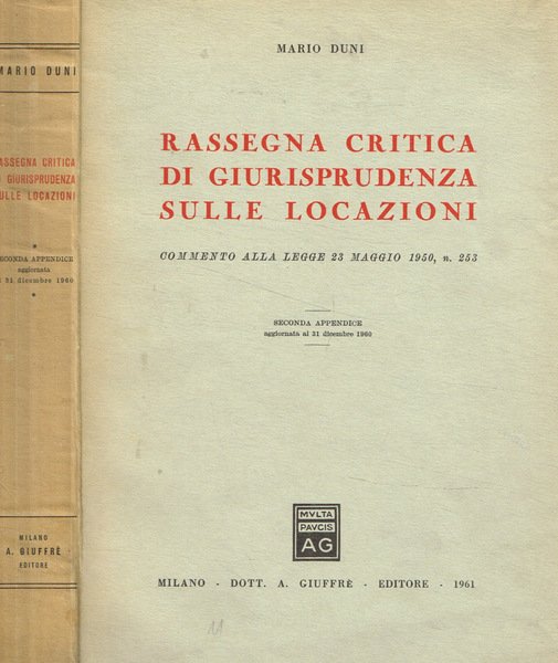 Rassegna critica di giurisprudenza sulle locazioni