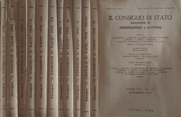 Il consiglio di Stato Rassegna di giurisprudenza e dottrina