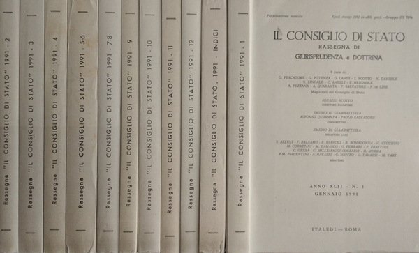 Il consiglio di Stato Rassegna di giurisprudenza e dottrina