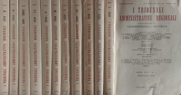 I tribunali amministrativi regionali Rassegna di giurisprudenza e dottrina