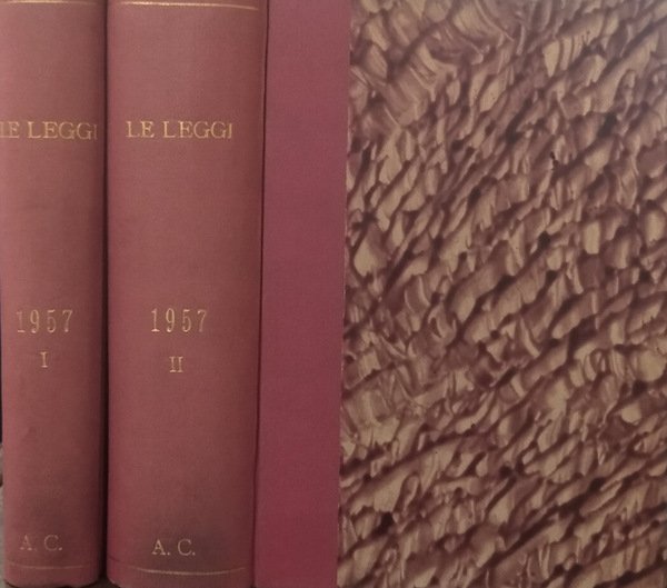 Le Leggi. Anno 1957 E i decreti secondo l'ordine della …