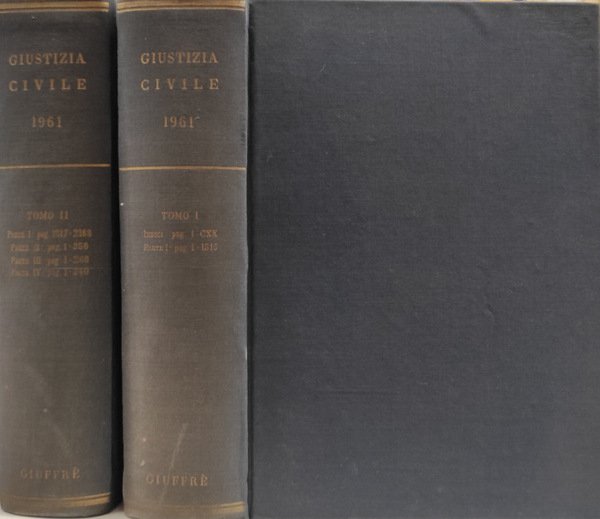 Giustizia Civile. Anno XI 1961