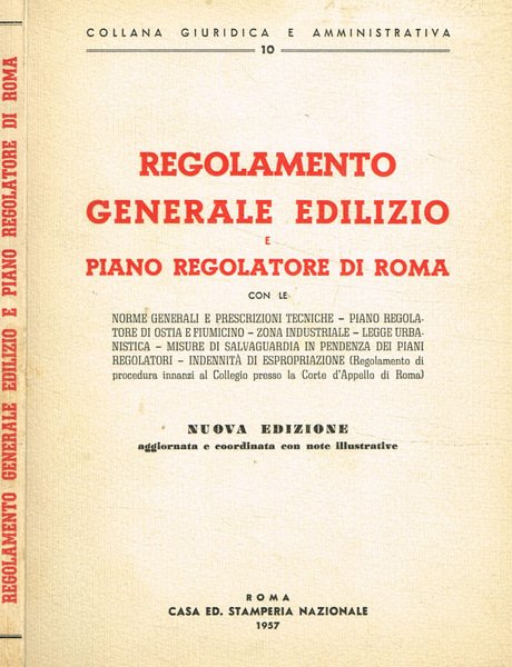 Regolamento generale edilizio e piano regolatore di Roma