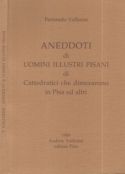 Aneddoti di uomini illustri Pisani