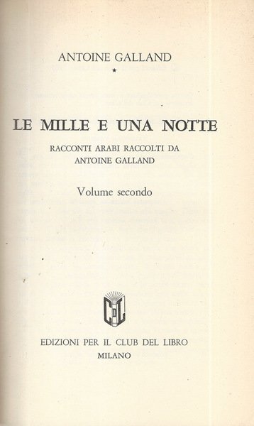 Le Mille e una notte Volume II