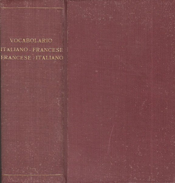 Vocabolario italiano-francese e francese-italiano