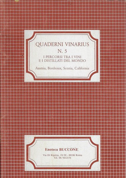Quaderni vinarius N° 5