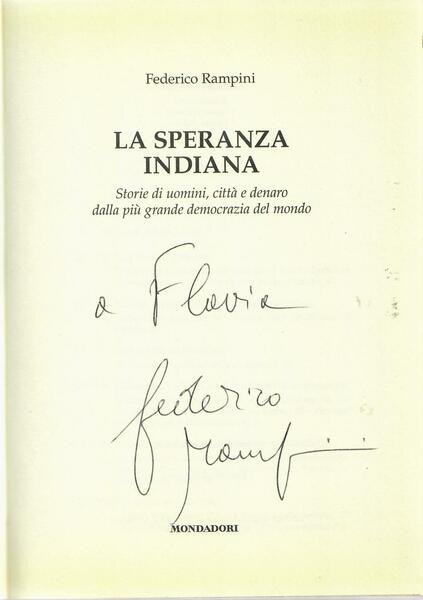 La speranza indiana