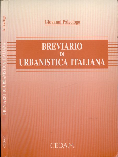 Breviario di urbanistica italiana