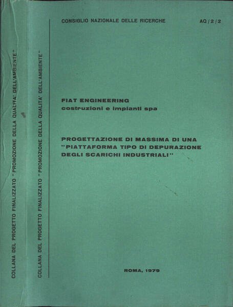 Progettazione di massima di una piattaforma tipo di depurazione degli … | Immagine principale