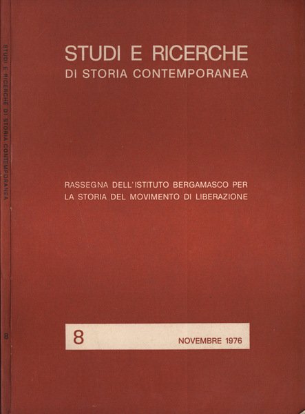 Studi e ricerche di storia contemporanea n. 8