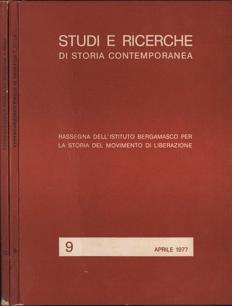 Studi e ricerche di storia contemporanea n. 9 - 10