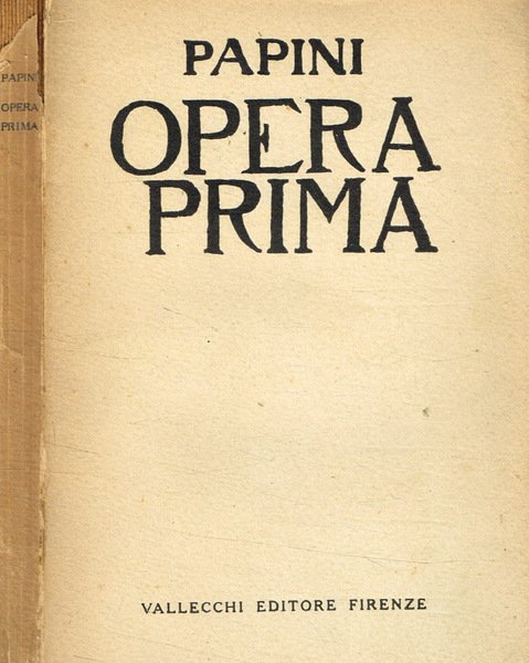 Opera prima