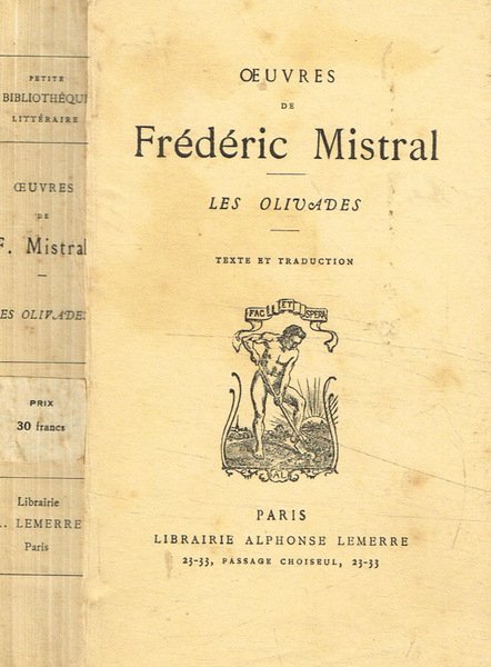 Oeuvres de Frederic Mistral. Les olivades | Immagine principale