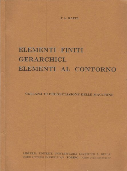 Elementi finiti gerarchici. Elementi al contorno