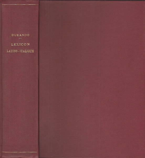 Lexicon Latino - Italicum In usum scholarum concinnatum