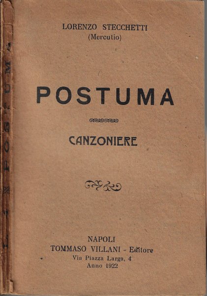 Postuma Canzoniere