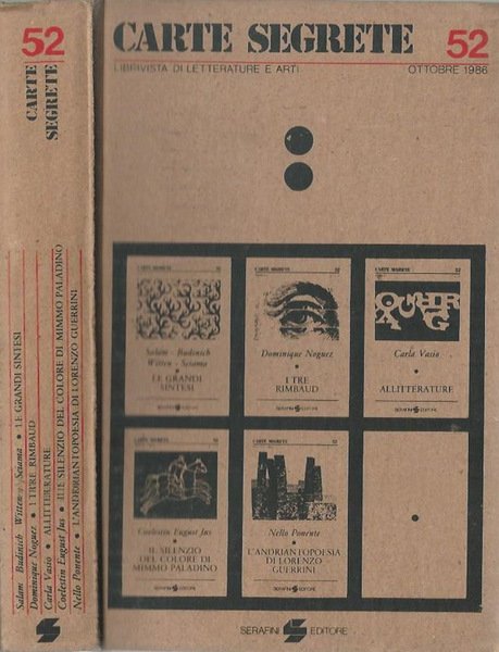 Carte Segrete Librivista di letterature e arti