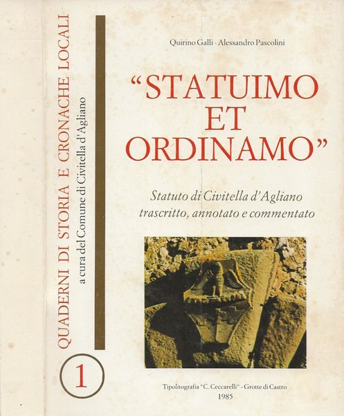 Statuimo et ordinamo