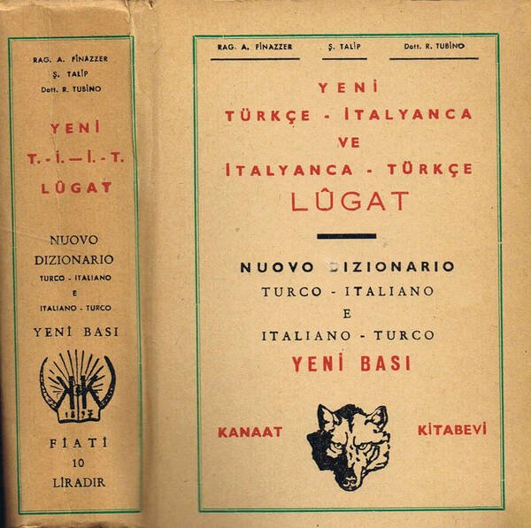 Nuovo Dizionario Turco - Italiano e Italiano - Turco