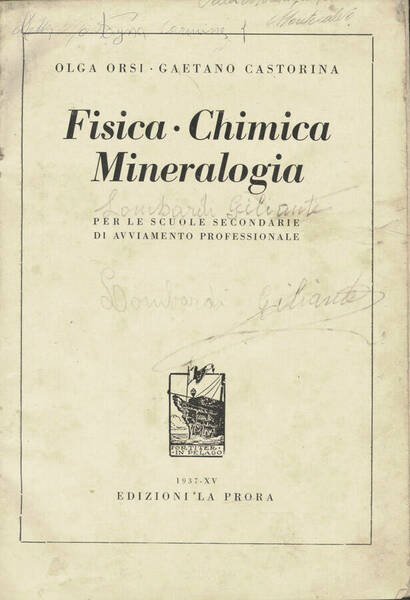 Fisica - Chimica - Mineralogia