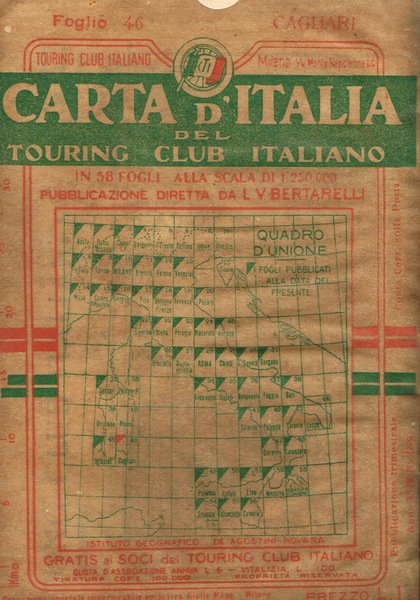 Carta d'Italia. Foglio 46 Cagliari