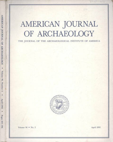 American journal of archaeology Vol. 96 n. 2