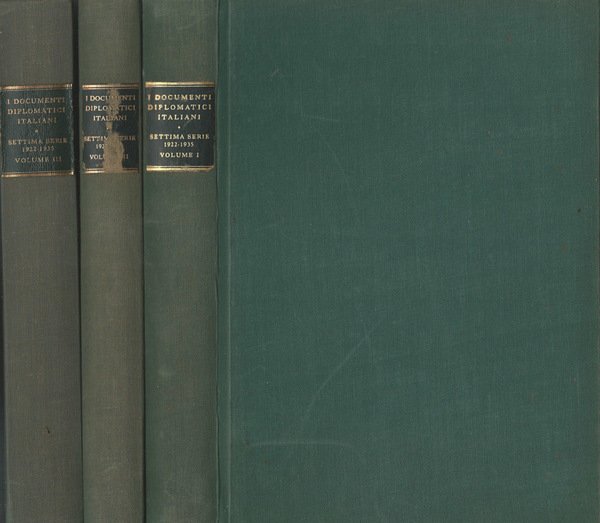 I documenti diplomatici italiani. Settima serie - 1922 - 1935. …