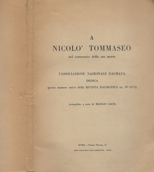 Rivista Dalmatica. N. IV-1973 | Immagine principale