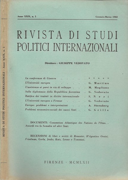 Rivista di Studi Politici Internazionali