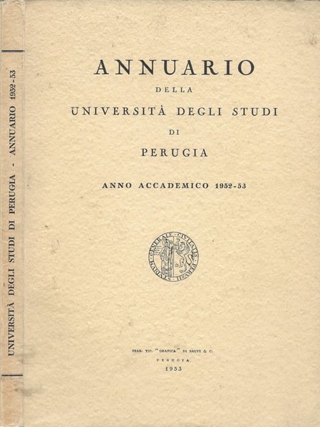Annuario della Università degli Studi di Perugia - Anno Accademico … | Immagine principale