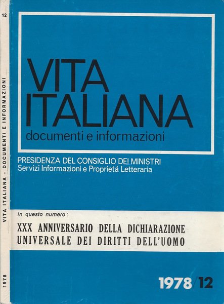Vita Italiana - Documenti e Informazioni
