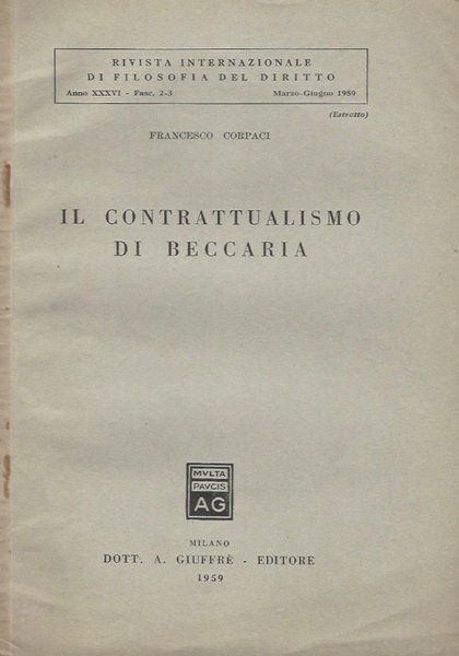 il contrattualismo di Beccaria