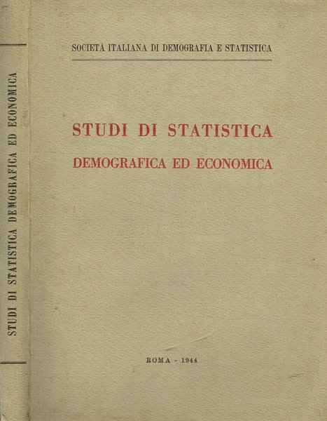 Studi di statistica demografica ed economica | Immagine principale